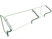 Hatco Flav-R-Shield ES67-72 Single-Sided Self-Service Tempered Glass Food Shield, 72-Inch Wide