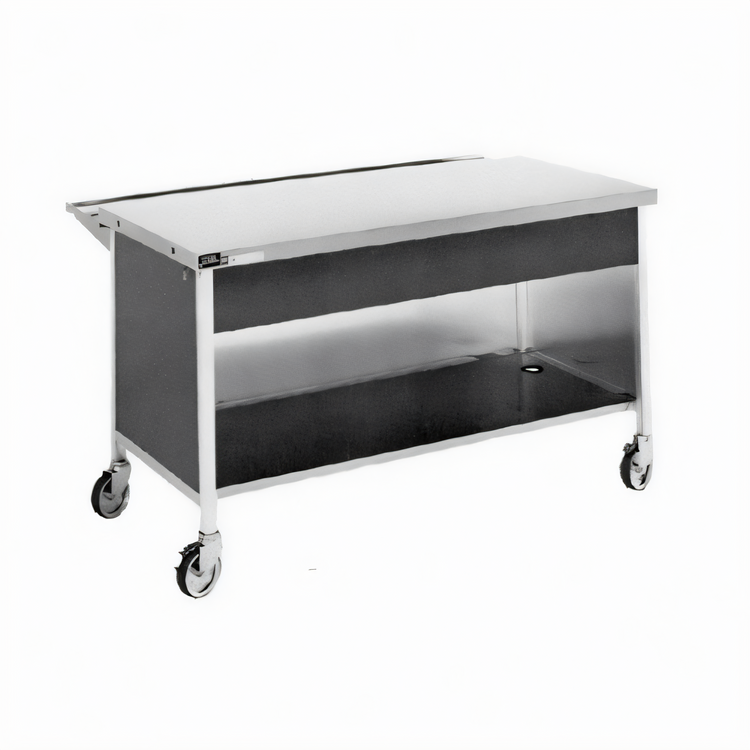 Product image #1 for Atlas Metal CAFT-3 50-Inch Utility Solid Top Serving Counter with Stainless Steel Top