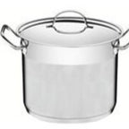 Thumbnail image #1 for Tramontina USA, Inc. 80113-007 31.7 Qt Covered Stainless Steel Stock Pot, Tri-Ply Base, Induction-Ready