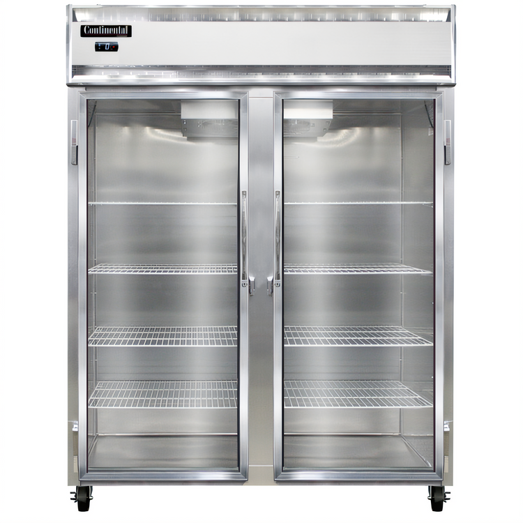 Product image #1 for Continental Refrigerator 2FENSAGD 57" Extra-Wide Two-Section Reach-In Glass Door Freezer