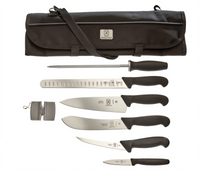 Mercer Culinary BPX BBQ Competition Set II 8-Piece Knife Roll Set