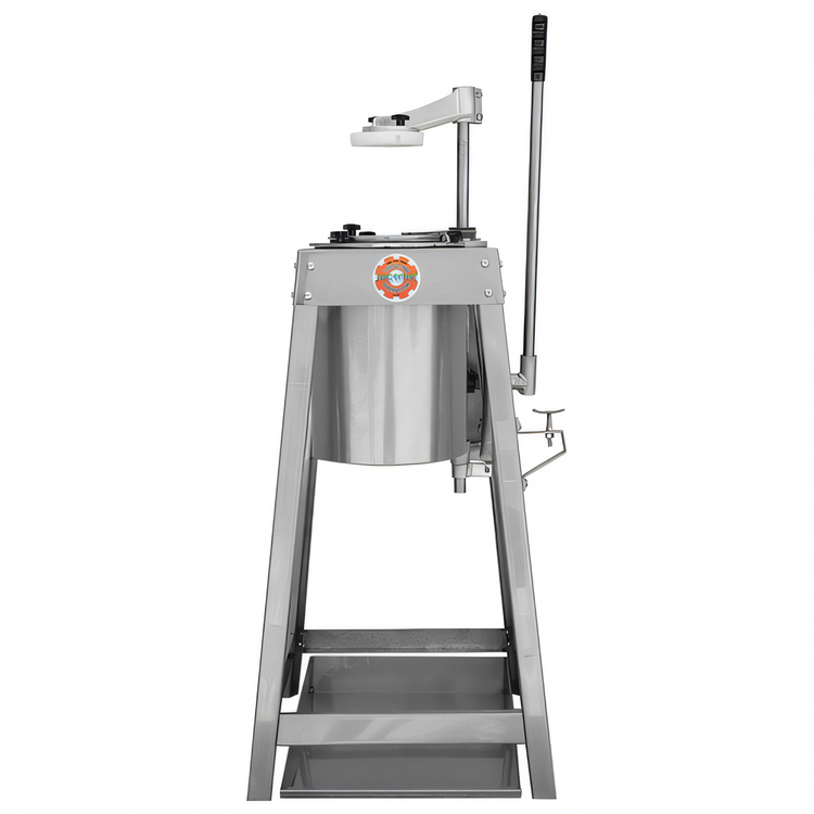 Product image #1 for JuiceMatic S-961 Heavy-Duty Freestanding Stainless Steel Pineapple Corer/Peeler with Safety Shield