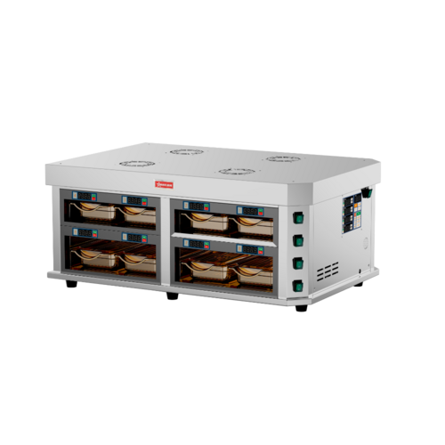 Product image #1 for Omcan Electric Countertop Horizontal Hot Well Food Warmer, 37-Inch, 4-Channel, 220V
