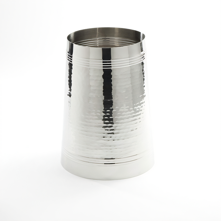 Product image #1 for American Metalcraft Hammered Stainless Steel Juice Dispenser Base, 9-Inch Diameter x 12-Inch High