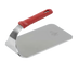 Thumbnail image #1 for Vollrath Flat-Bottom Stainless Steel Steak Weight with Red Silicone Handle, 1.6 lb.
