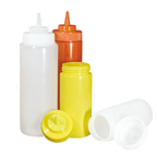 Thumbnail image #1 for Admiral Craft Equipment Corp. WMSB-24CL Clear Wide-Mouth Squeeze Bottle, 24 oz Case of 2