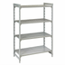 Thumbnail image #2 for Camshelving Premium 4-Tier Stationary Starter Unit, 18 x 24 x 84 Inches, 3 Vented + 1 Solid Shelves
