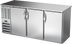 Thumbnail image #2 for Beverage Air 72-Inch Three-Section Six-Door Open Food Rated Refrigerated Pass-Thru Back Bar Cooler