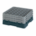 Thumbnail image #2 for Cambro Camrack® Full Size Low Profile 36-Compartment Teal Glass Rack with 3 Soft Gray Extenders