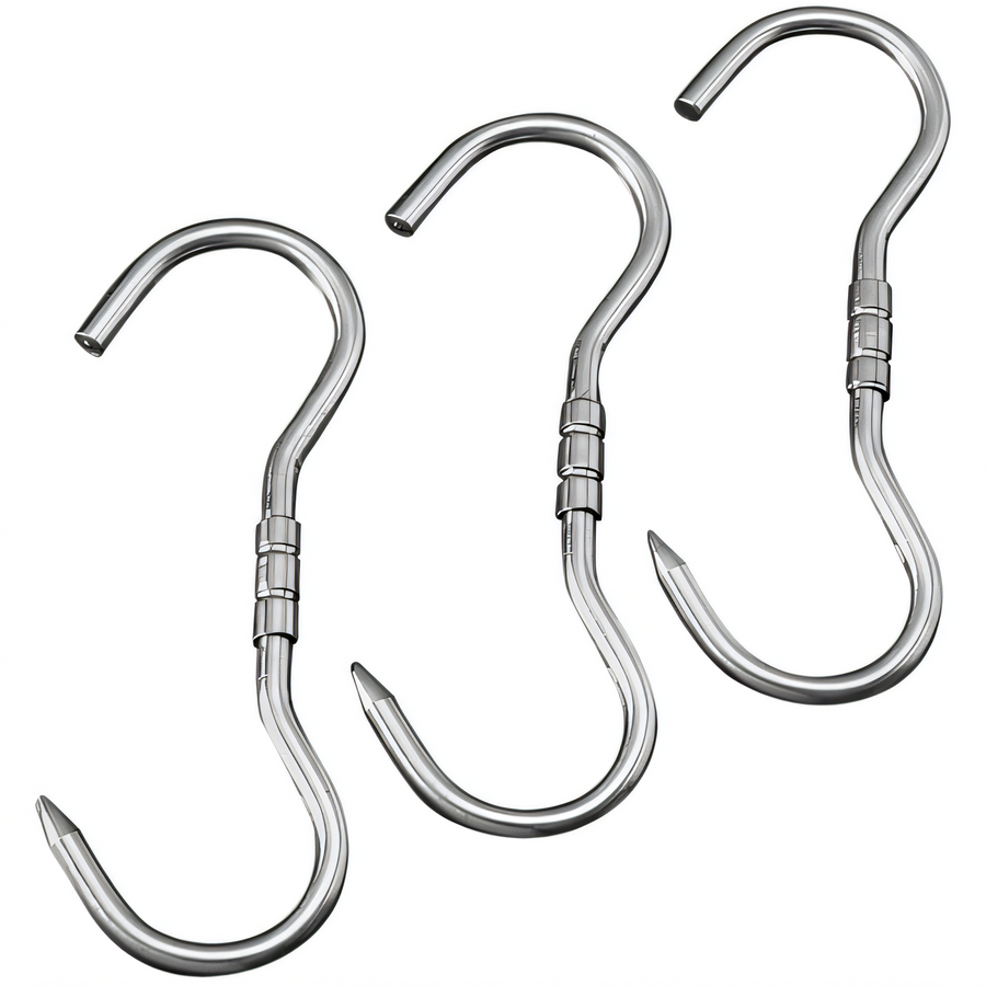 Product image #1 for DRY AGER 10-Piece Stainless Steel Swivel Hook Set for DRYAGER Hangers