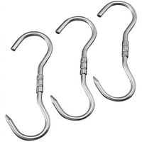 DRY AGER 10-Piece Stainless Steel Swivel Hook Set for DRYAGER Hangers