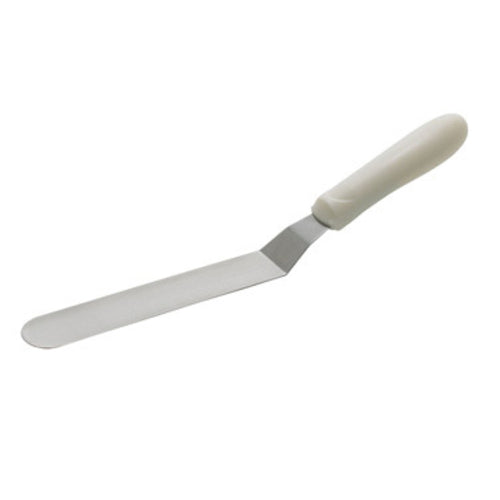 Product image #1 for Winco TWPO-7 White Ergo Handle Offset Spatula, 6-1/2 x 1-5/16 Inch Blade