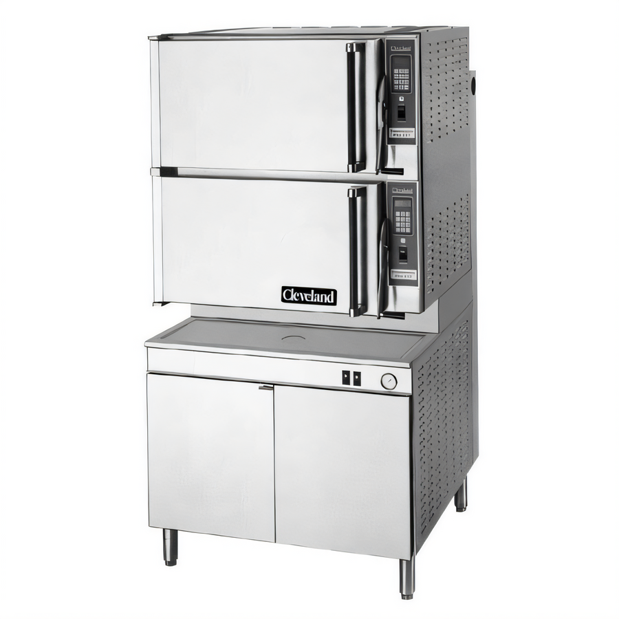 Product image #1 for Cleveland Range Classic Convection ConvectionPro XVI Direct Steam 2-Compartment Cabinet Base Commercial Steamer, 36-Inch