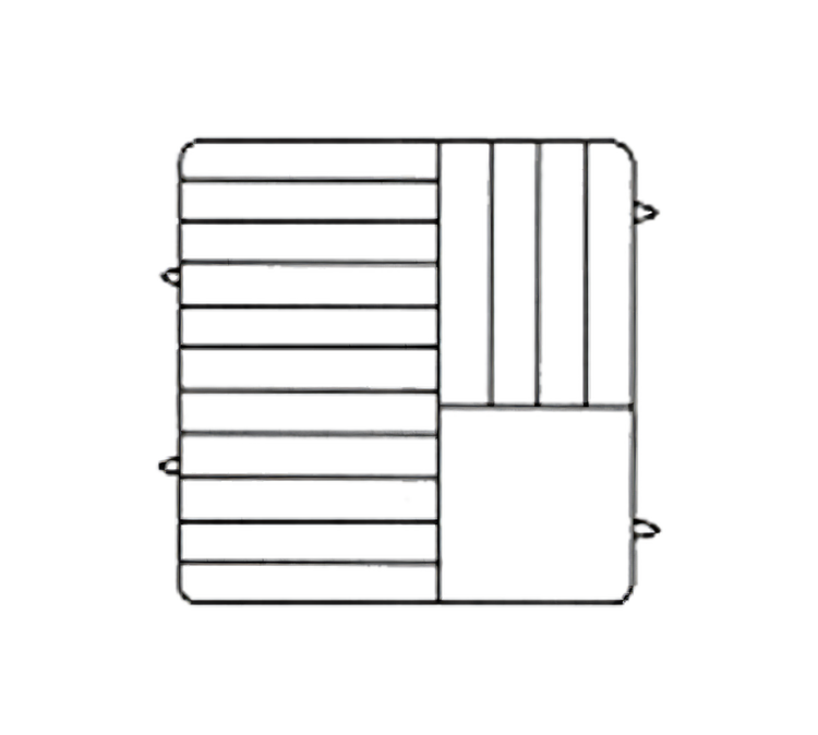Product image #1 for Vollrath Plate Crate® Adjustable Dishwasher Rack with 5 Extenders and Wire Dividers, 15-Plate Capacity