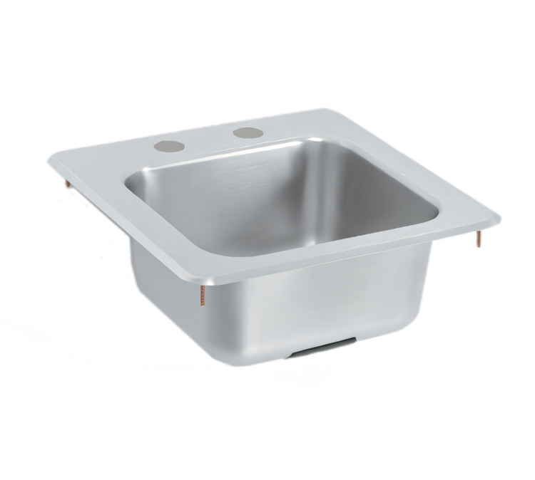 Product image #1 for Vollrath K1554-C Drop-In Underbar Sink with Gooseneck Faucet and Strainer, 11 x 10 Bowl