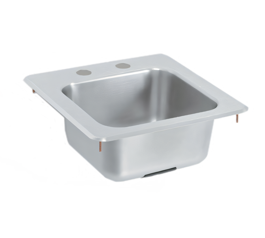 Product image #1 for Vollrath K1554-C Drop-In Underbar Sink with Gooseneck Faucet and Strainer, 11 x 10 Bowl