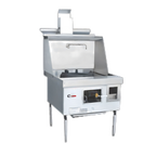 Thumbnail image #1 for Town Equipment York YF-1-SS 1-Chamber Gas Wok Range with Stainless Steel Deck & Sides, Water-Cooled Top, Knee Lever Control