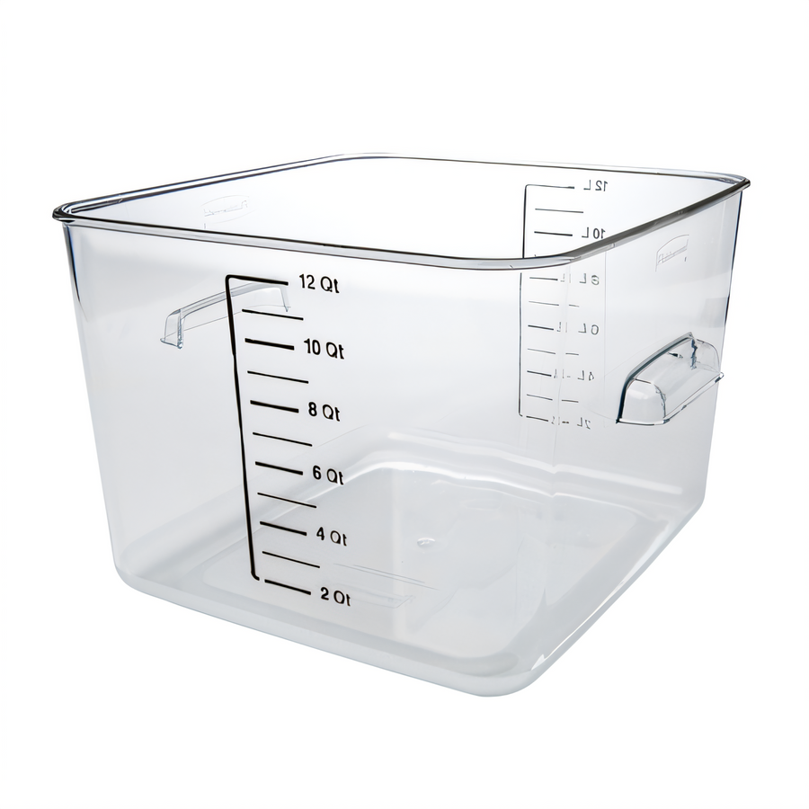 Product image #1 for Rubbermaid Space Saving 12-Quart Square Clear Polycarbonate Food Storage Container