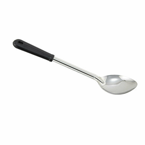 Product image #1 for Winco 13-Inch Solid Stainless Steel Basting Spoon with Black Insulated Bakelite Handle
