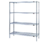 Thumbnail image #1 for EAGLEbrite 4-Tier Starter Wire Shelving Unit, 24 x 24 x 74 Inches, Zinc Finish