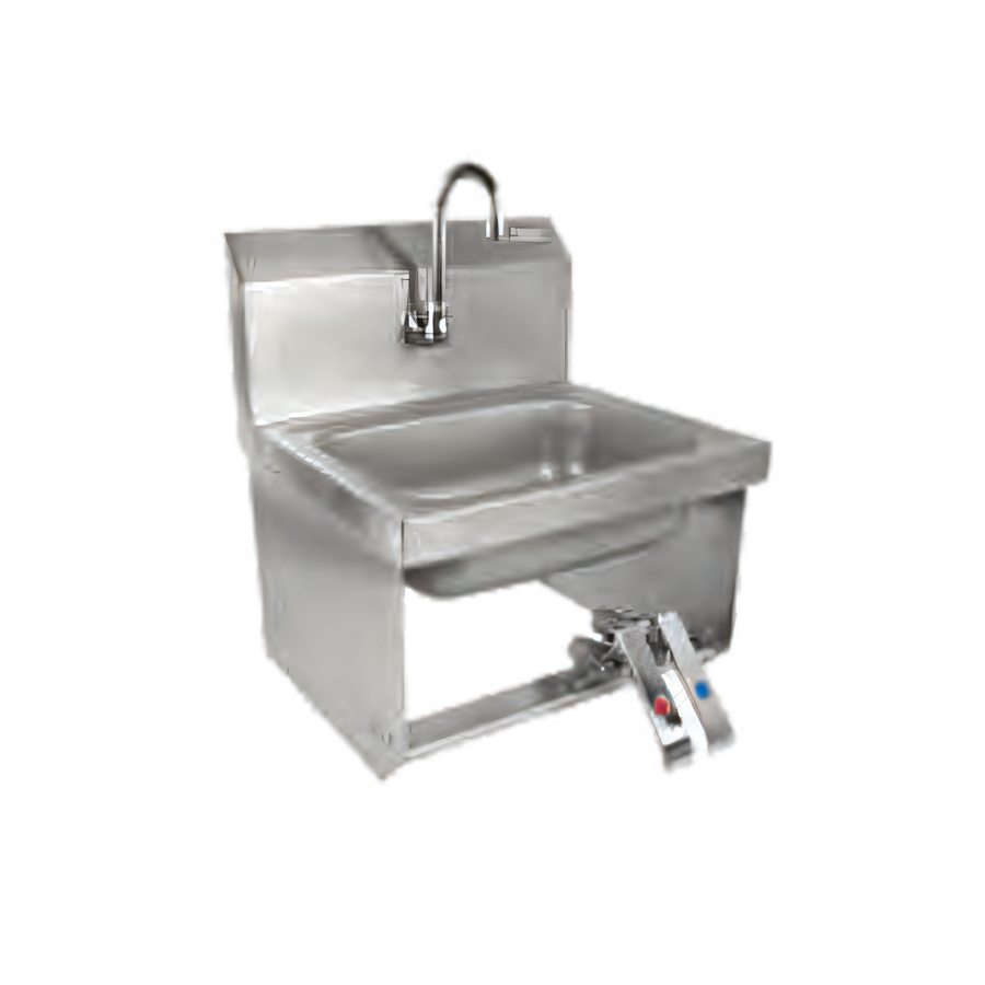 Product image #1 for John Boos Pro-Bowl Wall-Mount Stainless Steel Hand Sink with Double Knee Valves