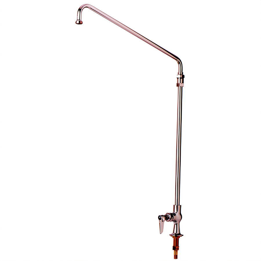 Product image #1 for T&S Brass Single Pantry Deck-Mounted Faucet with 6-Inch Swing Nozzle and Lever Handle
