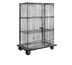 Thumbnail image #1 for Eagle Group QuadTruss Open Wire Security Cage Dolly Truck with Dual Padlock Doors, 34-7/8 x 29-3/4 x 69 Inches
