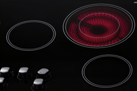 Summit Commercial 36-Inch Built-In 5-Element Radiant Electric Cooktop with Black Ceramic Glass