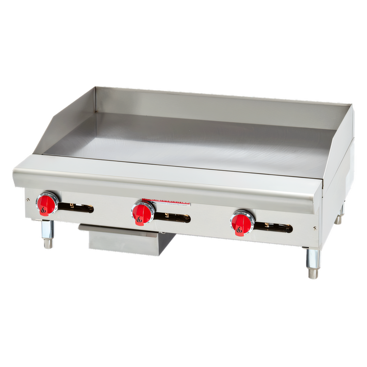 Product image #1 for American Range 48-Inch Countertop Gas Griddle with 1-Inch Smooth Steel Plate and Manual Controls