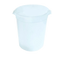Thumbnail image #1 for Crestware RCW8 8 Qt Round White Polycarbonate Food Storage Container