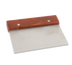 Thumbnail image #1 for 6 x 3 Inch Stainless Steel Dough Scraper with Wood Handle