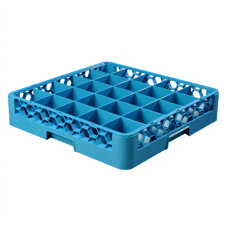 Product image #1 for OptiClean Full-Size 25-Compartment Dishwasher Glass Rack, Blue
