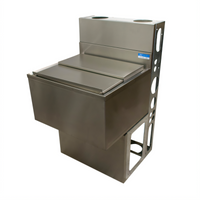 BK Resources Underbar Ice Bin with 7-Circuit Cold Plate, 80 lb Capacity