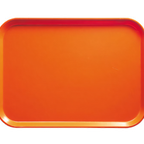 Thumbnail image #2 for Cambro Camtray® 1014220 Rectangular Fiberglass Cafeteria Tray, 10-5/8 x 13-3/4 Inches, Citrus Orange Case of 12