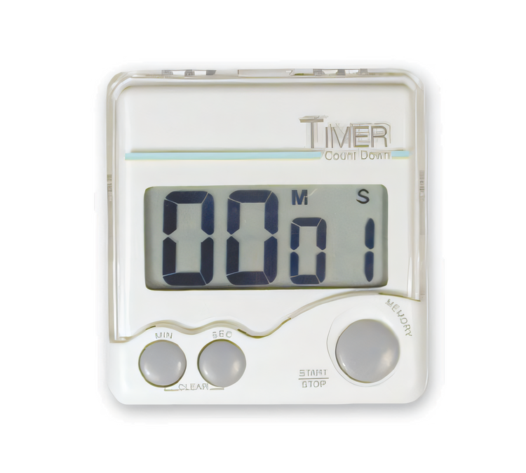 Product image #1 for Admiral Craft 2-1/2-Inch Square Electronic Digital Kitchen Timer with Magnetic Clip-On and Large Display