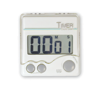 Admiral Craft 2-1/2-Inch Square Electronic Digital Kitchen Timer with Magnetic Clip-On and Large Display