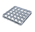 Thumbnail image #2 for Cambro Camrack Full-Size Low-Profile Half Drop Stemware Extender, 36 Compartments, Soft Gray