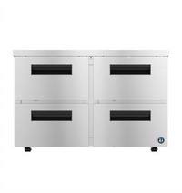Steelheart 48-Inch Two-Section Undercounter Freezer with 4 Stainless Steel Drawers