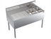 Thumbnail image #1 for Krowne Royal Series 48-Inch Stainless Steel Two-Compartment Underbar Sink Unit with Left Drainboard and Faucet