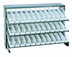 Thumbnail image #1 for Quantum Sloped Bench-Style Pick Rack with 3 Shelves and 36 Clear Bins