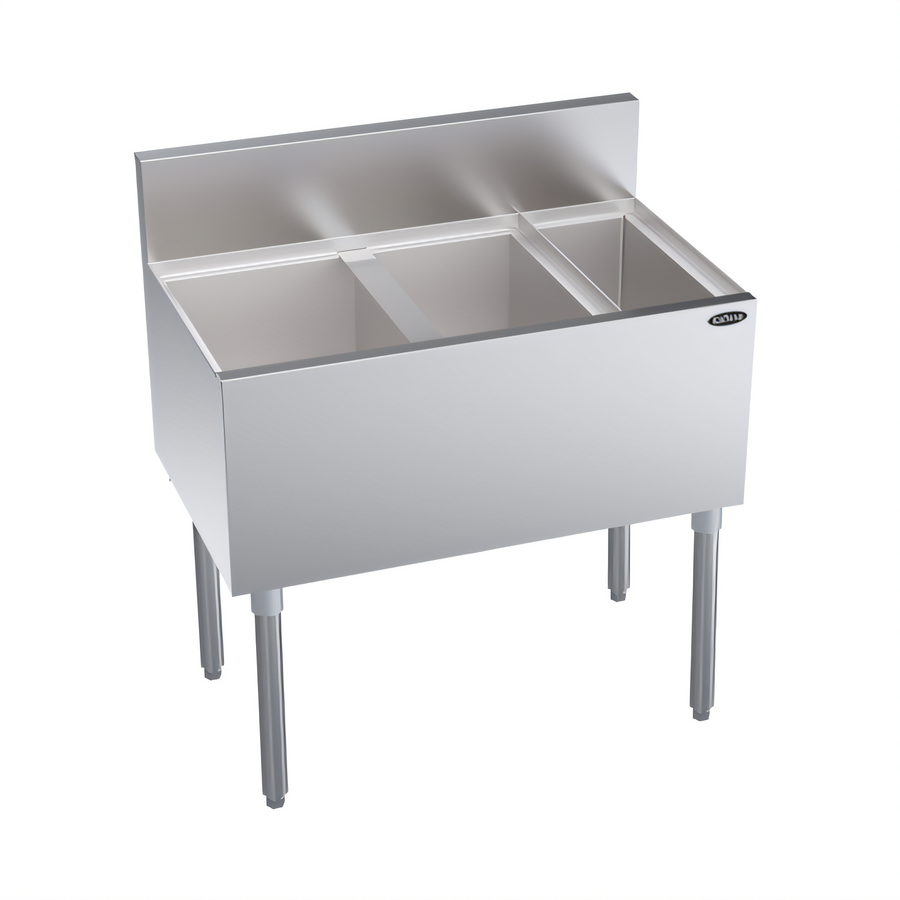 Product image #1 for Krowne Royal Series 32-Inch Underbar Speed Multi Station with 24-Inch Left Ice Bin and Insulated Bottle Well