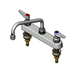 Thumbnail image #1 for T&S Brass B-1121-XS 8-Inch Centers Deck-Mounted Workboard Faucet with 8-Inch Swing Nozzle