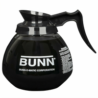 BUNN 64 oz. Glass Coffee Decanter with Black Handle, 24-Pack