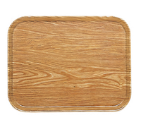 Cambro Camtray Rectangular Fiberglass Cafeteria Tray, 8-7/8 x 25-9/16 x 1 Inch, Light Elm