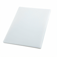 Winco White Rectangular Cutting Board, 18 x 24 x 3/4 Inch Thick