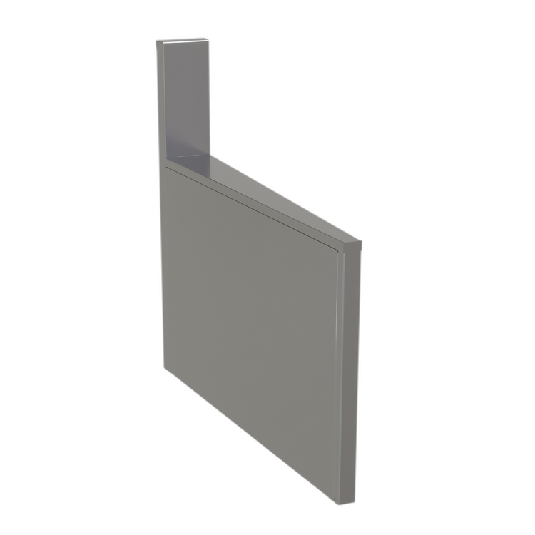 Product image #1 for Glastender Underbar Inside Wedge Corner Drainboard, 5° Angle, 24-Inch Deep, No-Leg, Stainless Steel