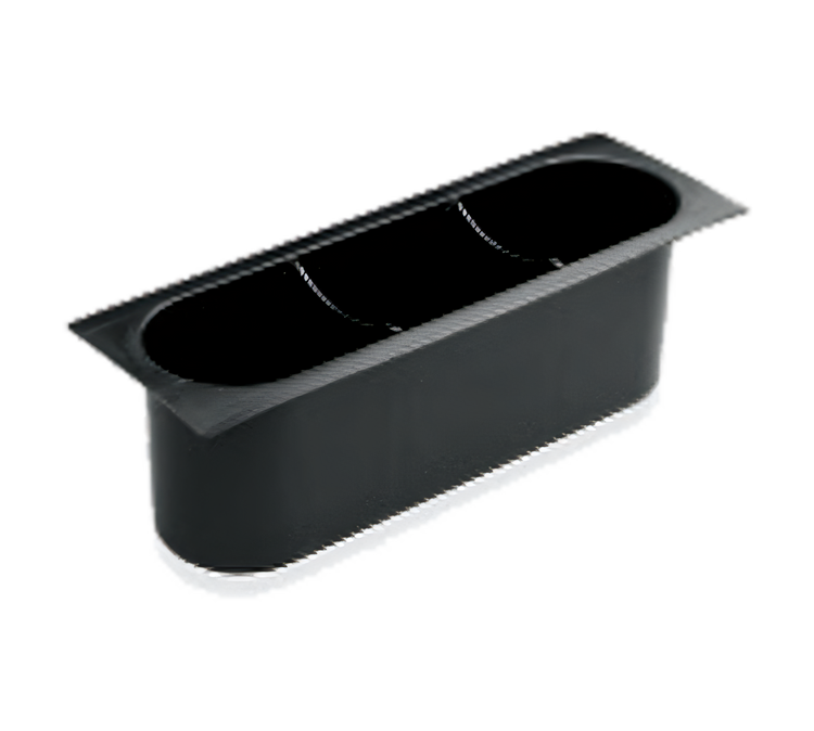 Product image #1 for Advance Tabco Special Value Series Removable Black Plastic 3-Bottle Rack Insert