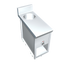 Thumbnail image #1 for La Rosa Refrigeration Open Cabinet Base Soup Warmer Utility Stand with 11 Qt Warmer, 16 Inch Wide
