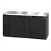 Thumbnail image #1 for Hoshizaki BB69 Two-Section Back Bar Cooler, 69-1/2 Inch Wide, Self-Contained Side-Mount Refrigeration