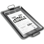 Thumbnail image #1 for Klinger's Trading Rocky Mountain Cookware RM2323 23" x 23" Add-On Griddle Top, 3/16" Steel, Covers 4 Burners
